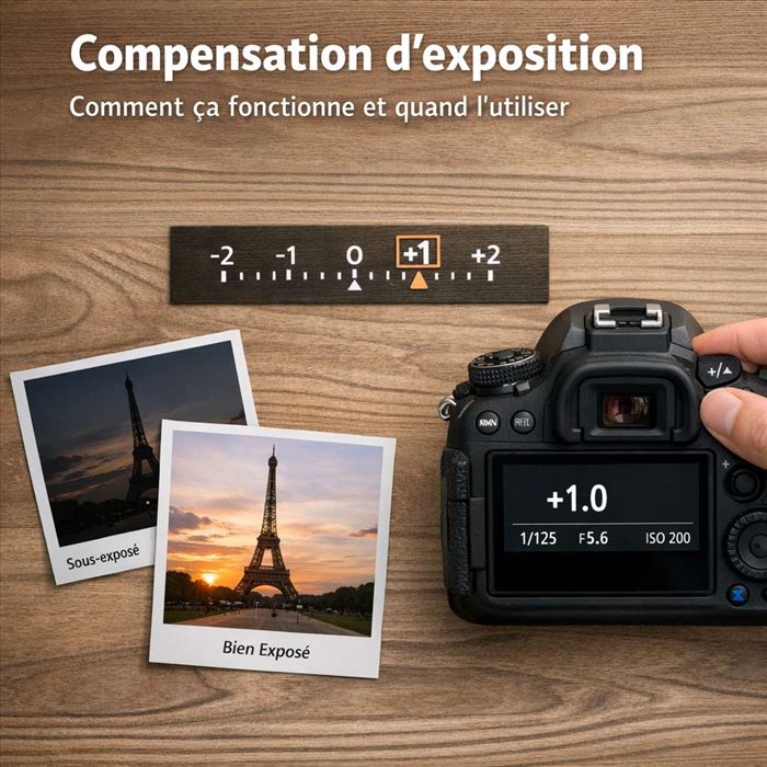 Compensation d'exposition : guide simple pour mieux exposer vos photos