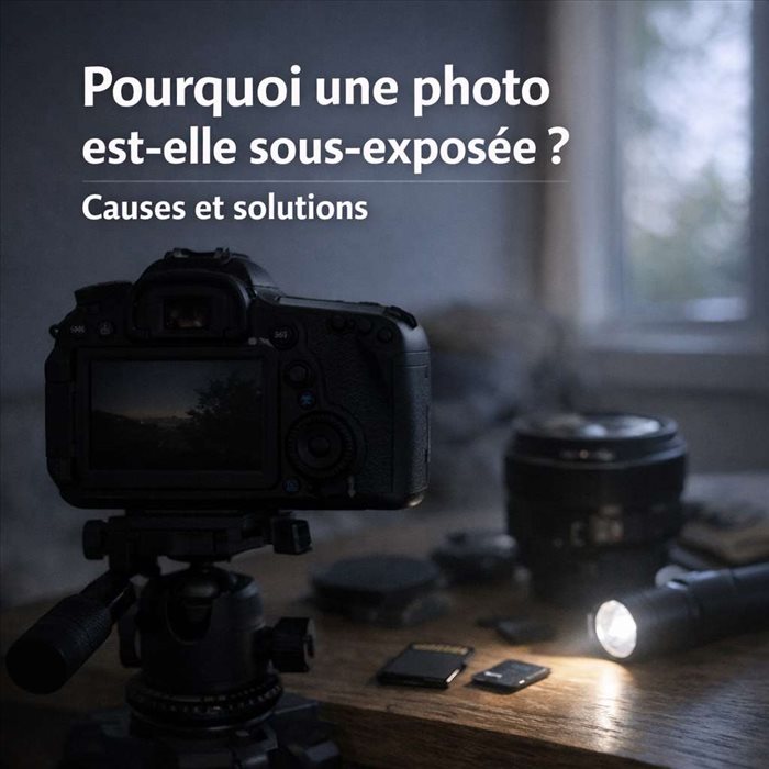 Pourquoi une photo est-elle sous-exposée ? Causes, erreurs et solutions