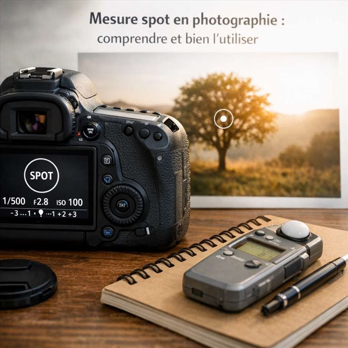 Mesure spot en photographie : guide simple pour exposer juste