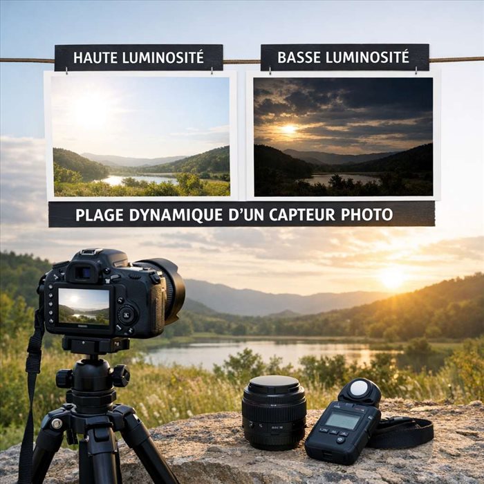 Plage dynamique d’un capteur photo : définition simple et utile