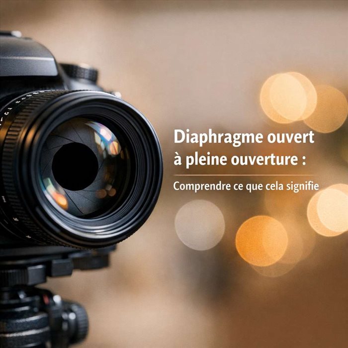 Diaphragme ouvert à pleine ouverture : guide simple et clair