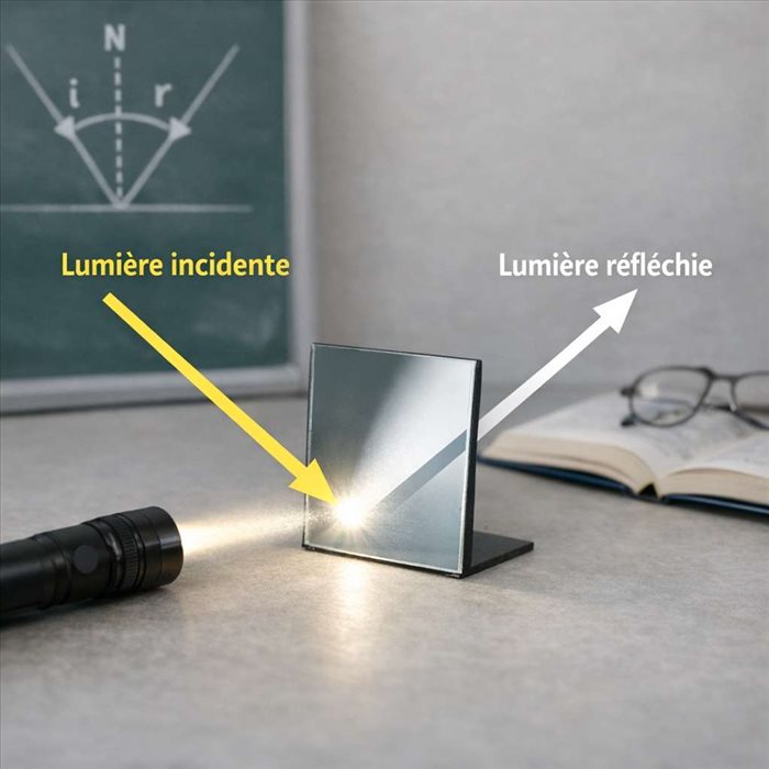 Pourquoi la lumière incidente diffère-t-elle de la lumière réfléchie ?